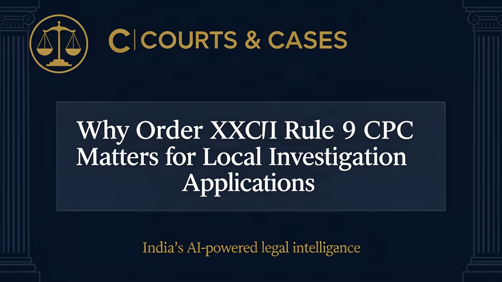Order XXVI Rule 9 CPC