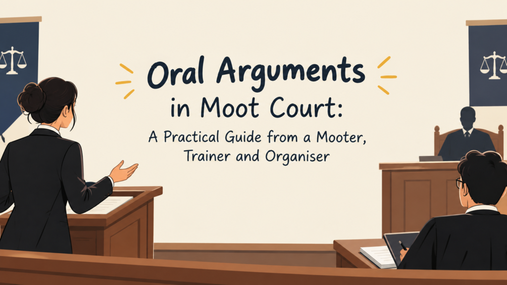 Oral Arguments in Moot Court: A Practical Guide from a Mooter, Trainer and Organiser